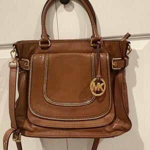 Michael Kors Tan Leather Satchel